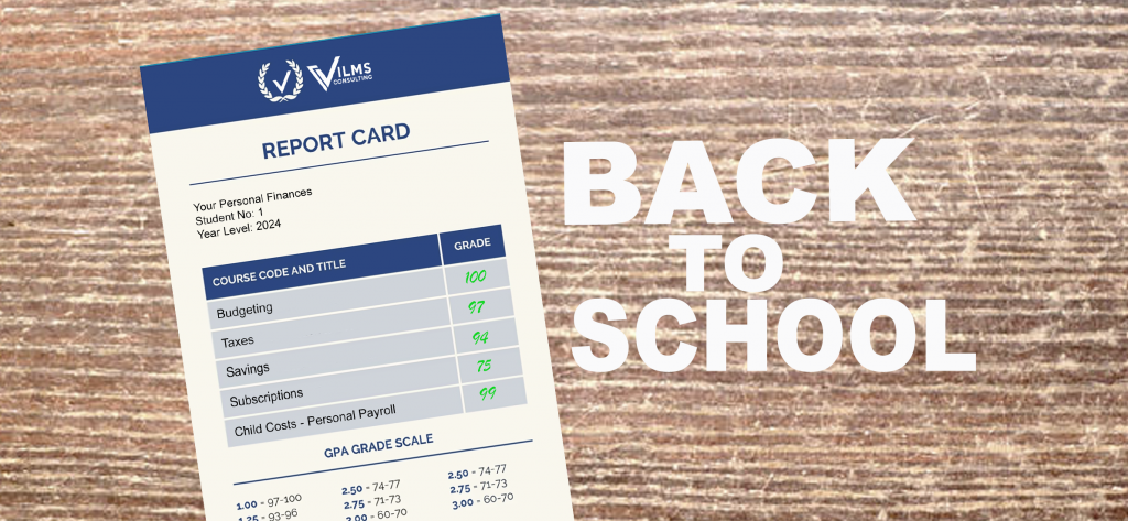 THE KIDS ARE BACK TO SCHOOL!  NOW IS A GREAT TIME FOR YOU TO GET BACK ON TRACK WITH YOUR FINANCES.